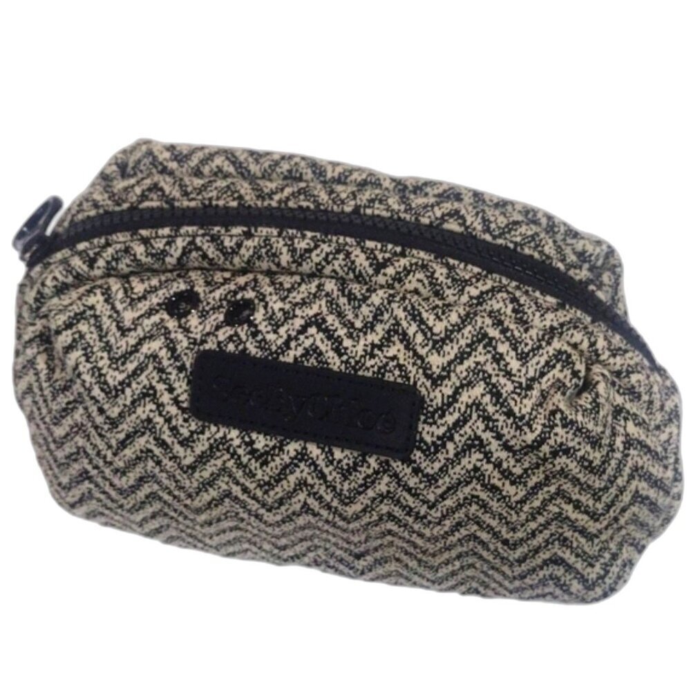 See By Chloé Women’s Pouch – Black & Grey Designer Accessory - Sz 8 x 5 x 3-inch